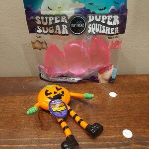 Super Duper Sugar Squisher Bat & Pumpkin Bendables Bundle